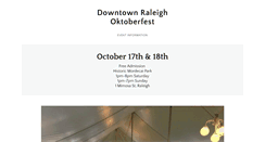 Desktop Screenshot of downtownraleighoktoberfest.com
