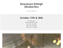 Tablet Screenshot of downtownraleighoktoberfest.com